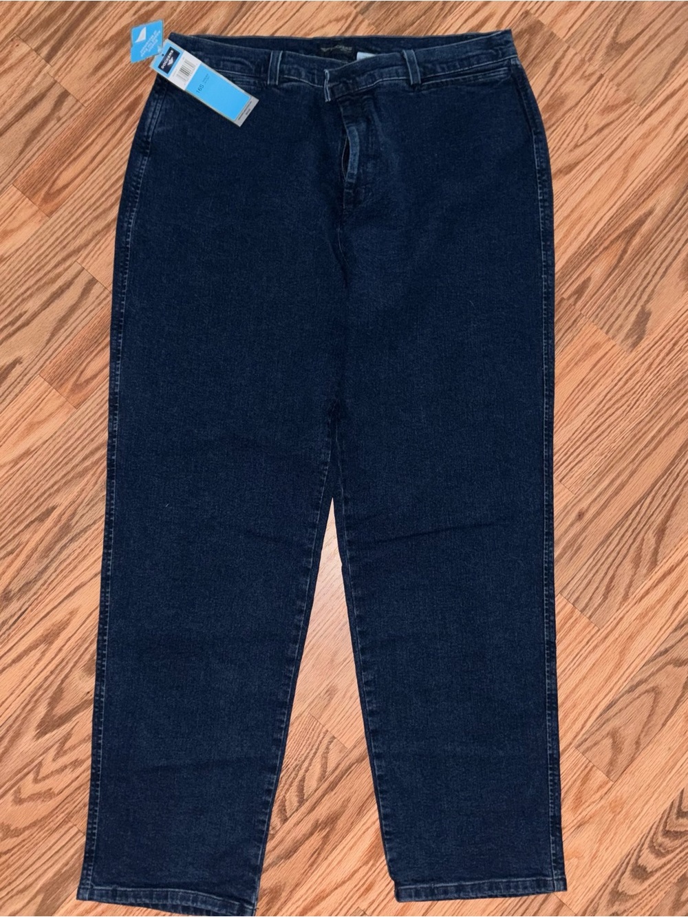 Womanโs Dockers Dark Blue Jeans - Classic Straight Fit